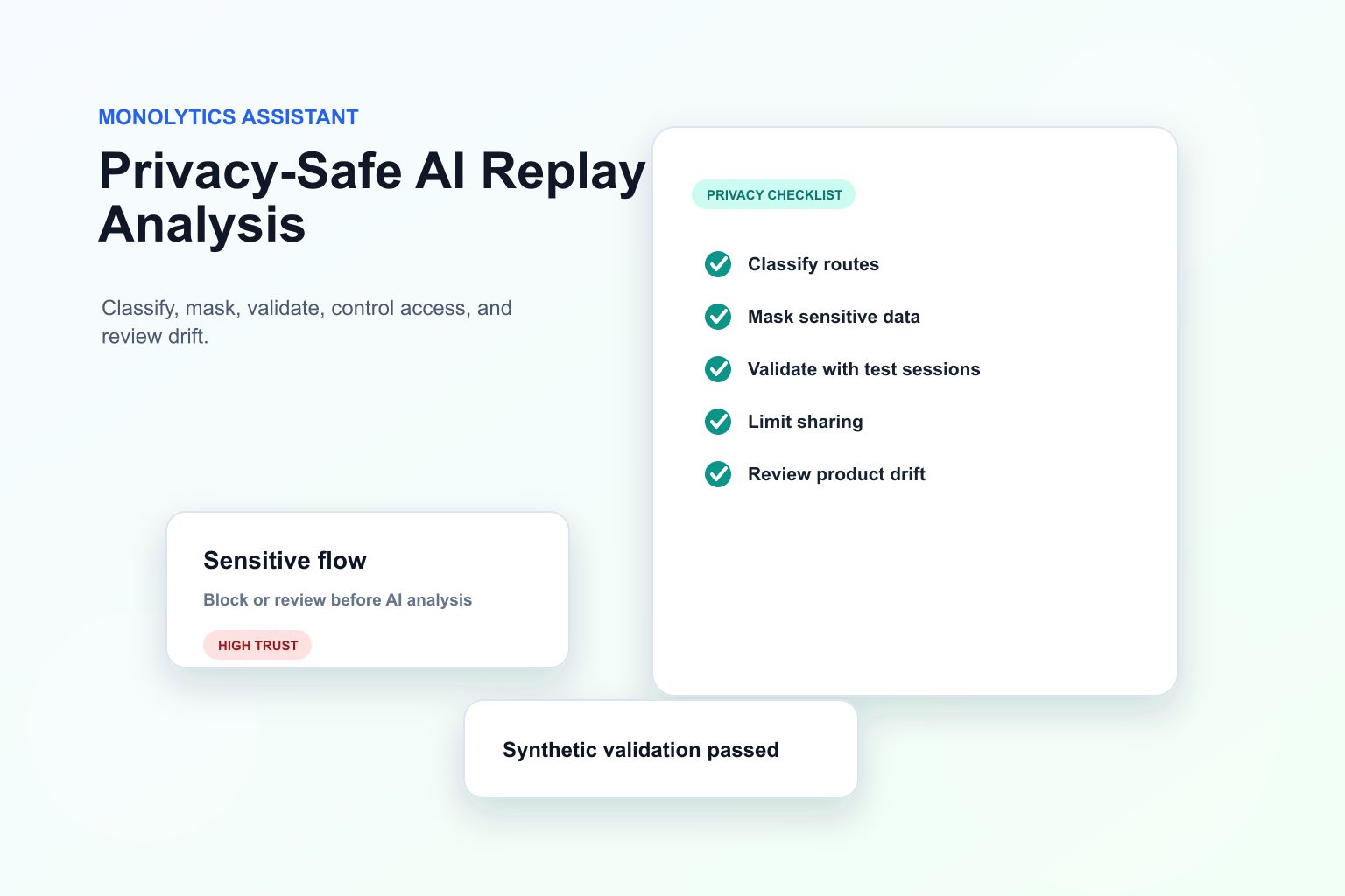 Privacy-Safe AI Session Replay Analysis